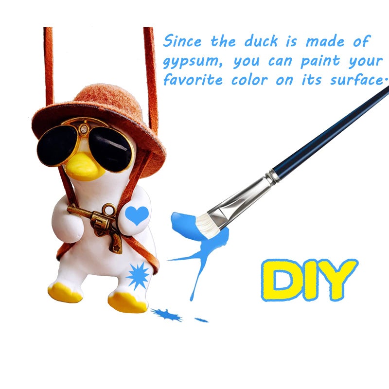 Motaney Cute Car Accessories  Swinging Duck Car Hanging Ornament  Rear View Mirror Accessories  Automotive Interior Decorations  Ideal Small Gifts for Women/Men/Kids - Image 4